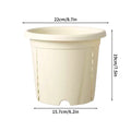 Plastic Green Plant Flower Pot Thickened Resin Gallon Pot Balcony Planting Flower Pot Root Control Breathable Seedling Planters