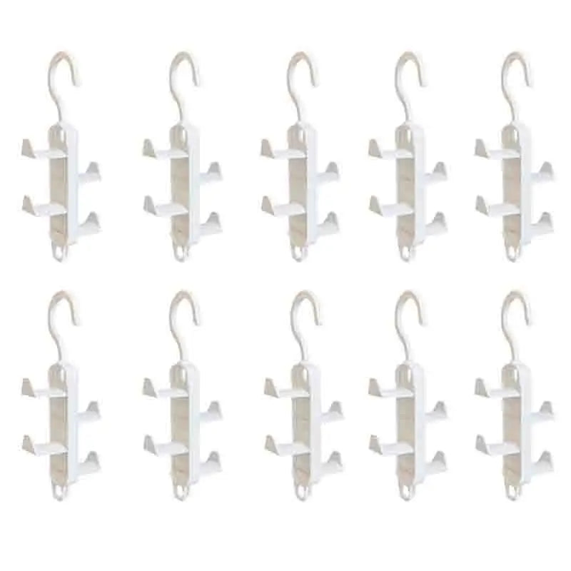 2-10PCS Storage Wardrobe Storage Multifunctional Clothes Hanger No Trace Hanging Bag Rack Hat Door Rotatable No Punching Hook
