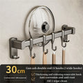Kitchen Hook Punch-free Hanging Rod Spovel Hanger Row Hook Multifunctional Wall-mounted Storage Knife Holter