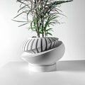 Modern Minimalist 3D Printed Plant Pot – Biodegradable Flower Planter for Home Decor, Eco-Friendly Sustainable Gift (Luxar)