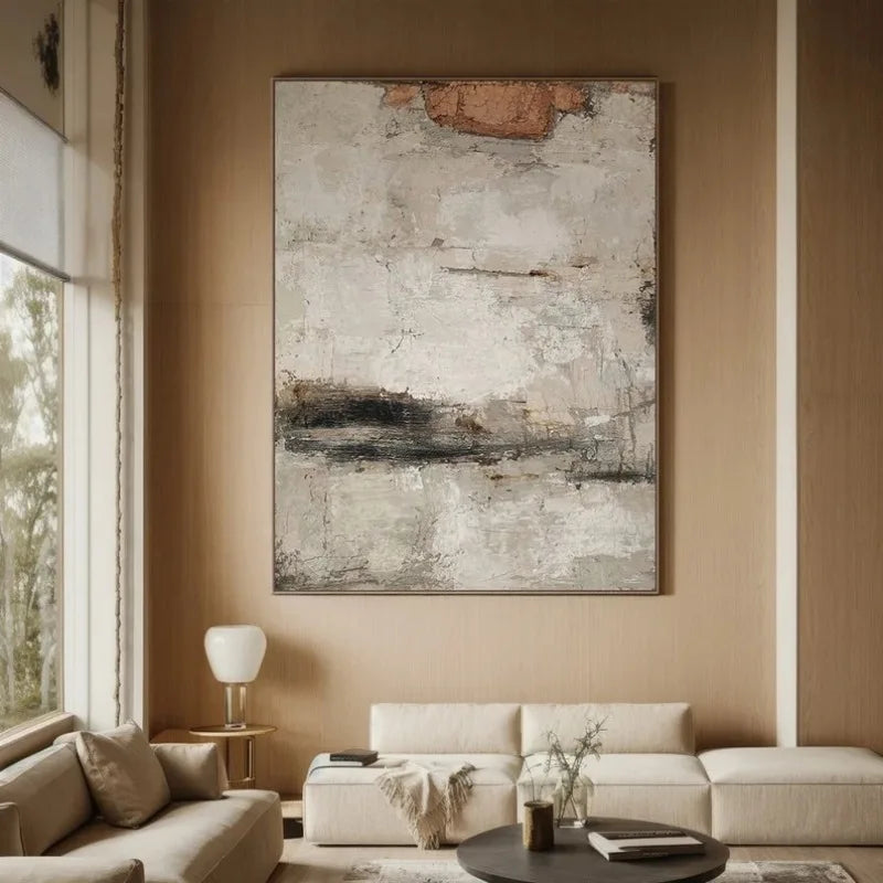 Nordic Abstract Oil Painting Handmade Canvas Decorative Mural Frameless Acrylic Hanging Image for LivingRoom Bedroom Aisle Porch