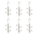 2-10PCS Storage Wardrobe Storage Multifunctional Clothes Hanger No Trace Hanging Bag Rack Hat Door Rotatable No Punching Hook