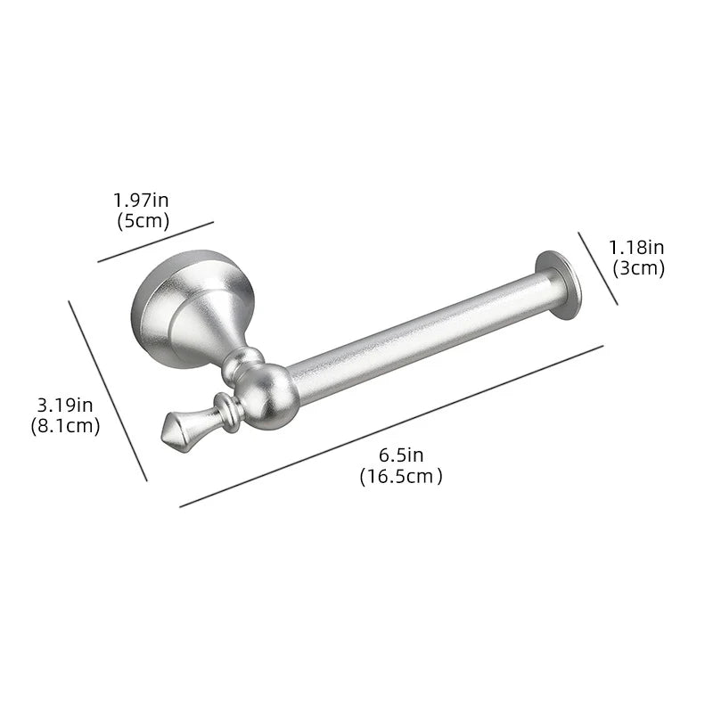 Matte Black Bathroom Accessories Hardware Set Aluminum Alloy Wall Mount Towel Bar Towel Ring Toilet Roll Paper Holder Robe Hook