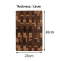 Acacia Wood End Grain Cutting Board Beautiful Checkerboard Pattern Hardwood Knife Friendly Chopping Board