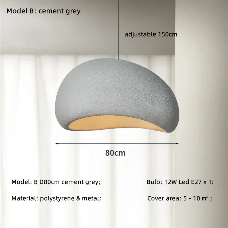 LED Pendant Lights White Resin Hanging Lamp for Living Dining Room Restaurant Decor Chandelier Art Suspension Luminaire