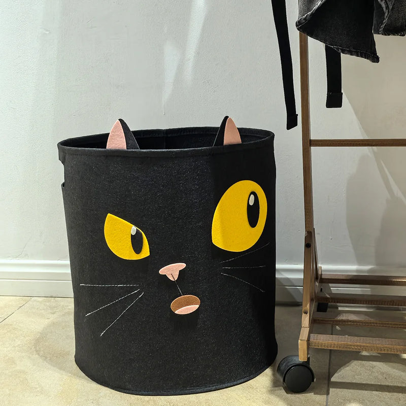 1PC Animal Storage Basket With Handle Toys Clothes Organizer Sundries Folding Storage Box Cabinet Laundry Basket Container