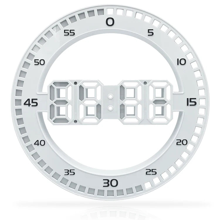 Modern Led Digital Large Wall Clock 3D Luminous Silent Electronic Creativity Jump Second Clock Home Decoration for Living Room