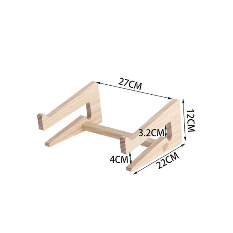 Laptop Stand for MacBook Pro Notebook Stand Wood Tablet Stand Bracket Bamboo Vertical Laptop Holder for 10-17 inch Notebook PC