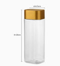 360ml-630ml Empty Plastic Food Jars Kitchen Cookie Sealed Cans Kitchen Storage Organization Food Storage Box Dried Grains Tank