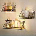Wall Mounted Shelves Without Drilling Wood Hanging Shelf Kitchen Organizer Hanging Spice Jar Storage Shelf for Seasoning Holder