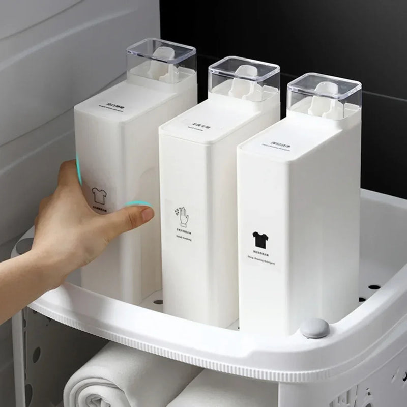 2025 New 1000ML White Laundry Detergent Empty Bottles Large Capacity Softener Storage Bottle Refillable Washroom Organizer Bottl