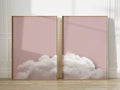 Sage Green Cloud Wall Art Poster Abstract Sky Art Canvas Prints For Modern Living Room Bedroom Dormitory Home Aesthetic Decor